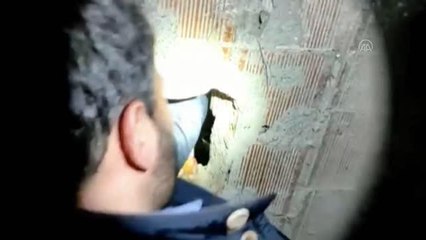 Asansör boşluğunda 1424 paket kaçak sigara bulundu