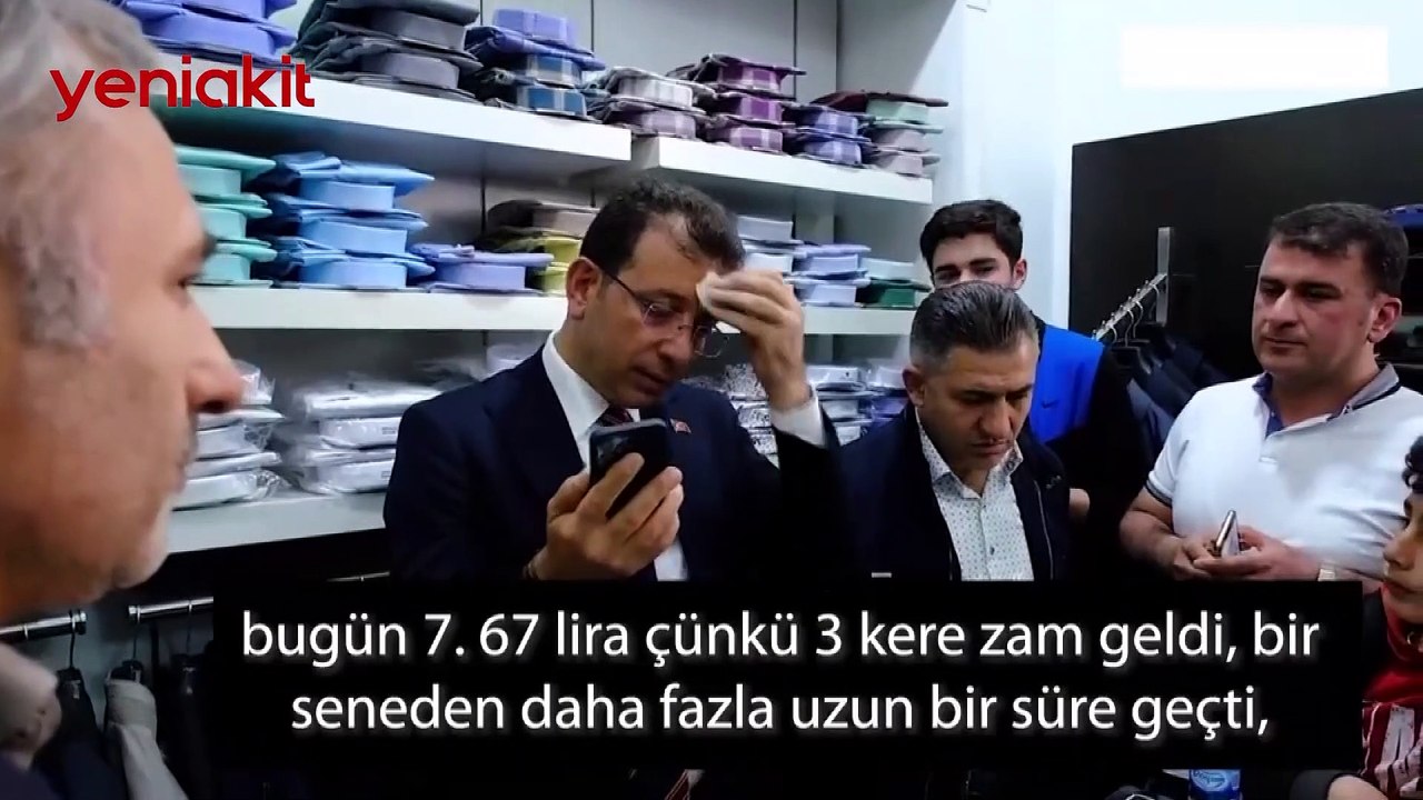 Yaptığın zamdan mı haberin yok, dalga mı geçiyorsun? İmamoğlu fena terledi!