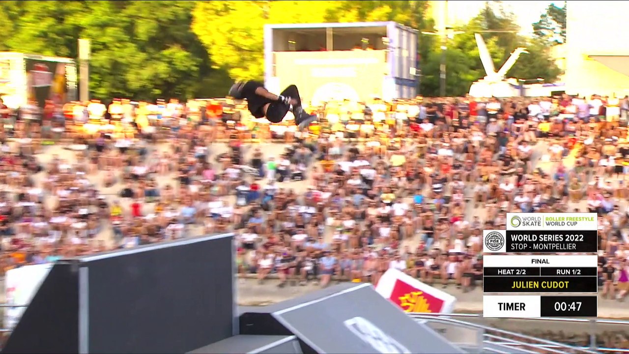 Julien Cudot | 3rd place - WS Roller Freestyle Park World Cup Men Final | #FISEMontpellier 2022