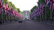 Union flags decorate London's The Mall for Queen's Platinum Jubilee