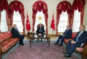 Cumhurbaşkanı Erdoğan Romanya ve Polonya BAE dışişleri bakanlarını kabul etti