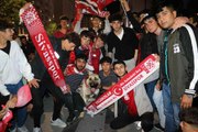 Sivasspor'da taraftarların kupa sevinci sürüyor