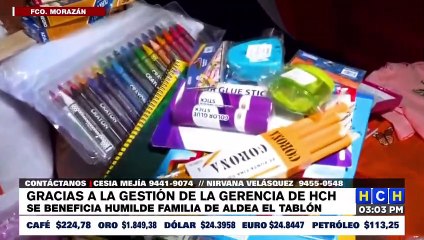 Gracias a la gestión de la Gerencia de HCH humilde familia es beneficiada en aldea El Tablón