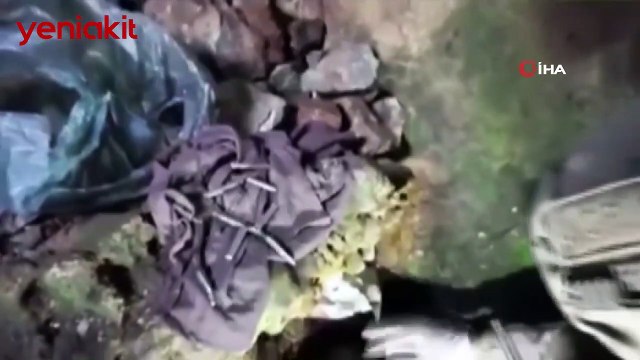 PKK'ya ait mağarada ele geçirilenler şoke etti!