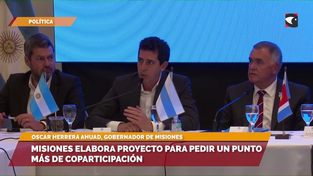 Misiones elabora proyecto para pedir un punto más de coparticipacion