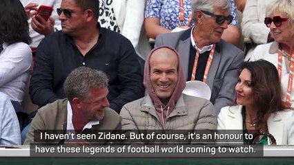 Djokovic inspired by sightings of football royalty