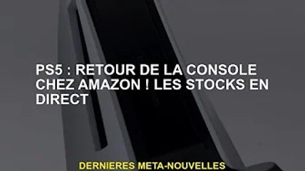 PS5 : La console revient sur Amazon ! bétail vivant