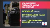 Detienen a 5 personas relacionados con asaltos en Libramiento Noreste Querétaro