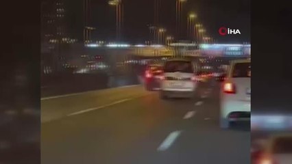 Makas atan trafik magandası kamerada