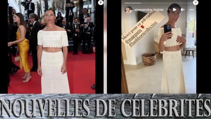 Cannes 2022 : Alessandra Sublet dévoile son ventre... accompagnée de son jeune ex Jordan !