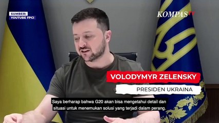 Presiden Ukraina Zelensky Ungkap Harapannya Untuk KTT G20 di Indonesia