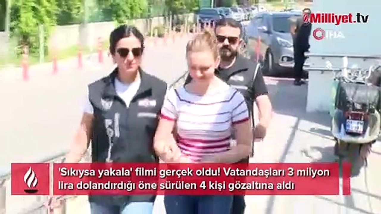 'Sıkıysa yakala' filmi gerçek oldu!