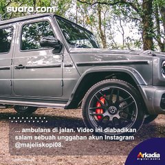 Kacau! Sopir Kijang Krista Berpelat Dinas Ini Halang-halangi Laju Ambulans