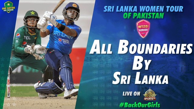 All Boundaries By Sri Lanka | Pakistan Women vs Sri Lanka Women | 3rd T20I 2022 | PCB | MA2T