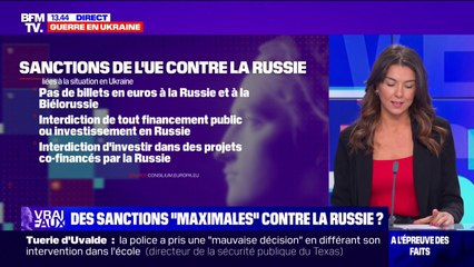 LA VÉRIF' - Peut-on décider des sanctions “maximales” contre la Russie ?