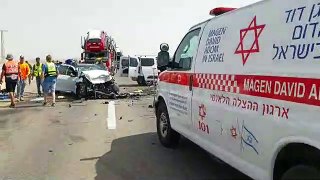 תעוד תאונת הדרכים הקטלנית ליד פראן
