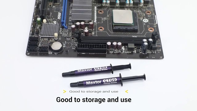 Maxtor CTG9 Thermal Paste 2g 13.5W mk for AMD Intel Processor CPU Cooler Computer Cooling Fan VGA GPU Compound Heatsink Plaster