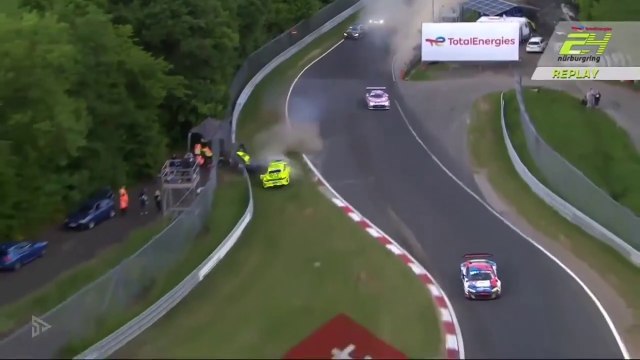 24H Nurburgring 2022 Race Laurens Vanthoor Huge Crash