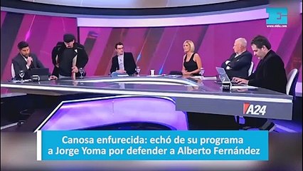 Canosa enfurecida: echó de su programa a Jorge Yoma por defender a Alberto Fernández