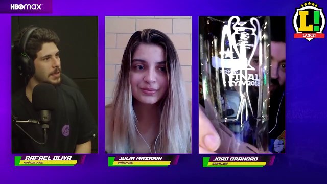 Repórter do LANCE! mostra souvenir da última final entre Real Madrid e Liverpool na Champions