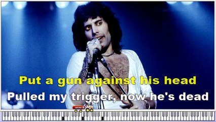 Freddy Merkury  & "Queen" Bohemian Rhapsody karaoke & lyrics . New cover.