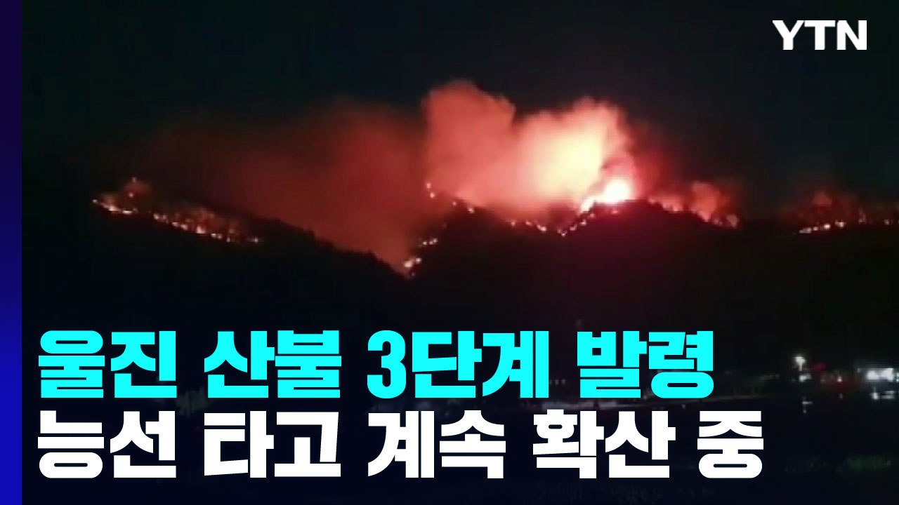 경북 울진 산불 밤샘 진화 작업..."진화율 60% 수준" / YTN