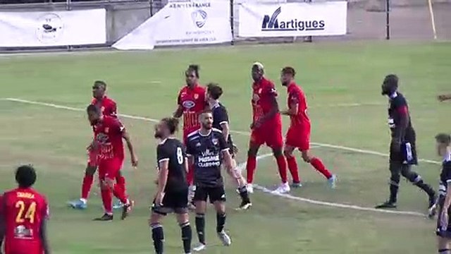 Images maritima: les buts et les grosses occasions de FC Martigues Marignane Gignac