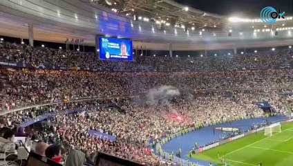 Los madridistas enloquecieron con el gol del Vinicius que adelantaba al Madrid