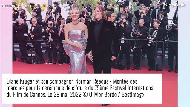 Cannes 2022 : Diane Kruger dévoile sa spectaculaire traîne avec son amoureux Norman Reedus