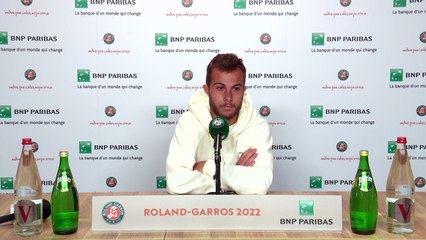 Roland-Garros 2022 - Hugo Gaston, éliminé au 3e tour : "Je suis assez déçu de moi... "