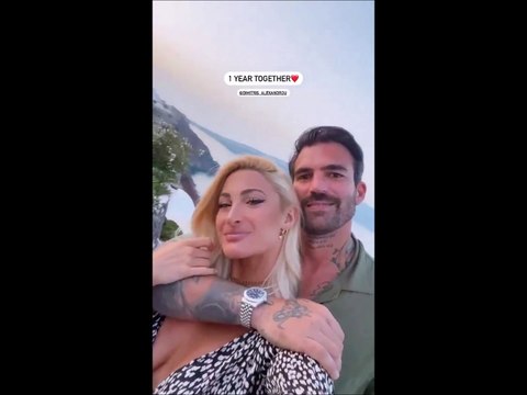 Ιωάννα Τούνη- Δημήτρης Αλεξάνδρου: Γιόρτασαν την επέτειό τους στην Σαντορίνη- Πιο in love από ποτέ!