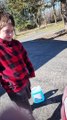 Son Learns to Fill Windshield Washer Fluid