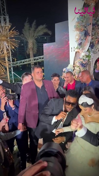 فرح آية مدحت العدل-محمد رمضان يغني بام بام وثابت وأنساي ويرقص مع آية مدحت العدل وعريسها