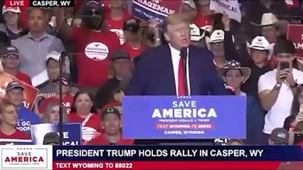 President Trump holds rally in Casper, Wyoming May 28 2022