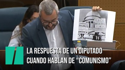 La respuesta de un diputado a la derecha por hablar de "comunismo"