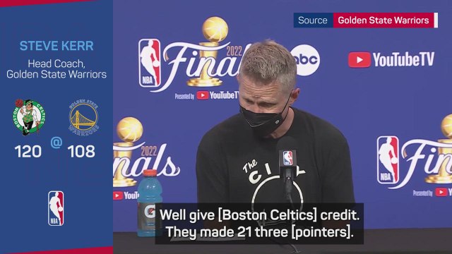 'Boston earned the win' - Kerr gives credit for Celtics comeback
