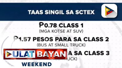 Taas-singil sa SCTEX, ipatutupad simula June 1