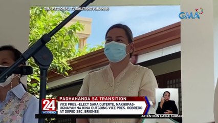 VP-elect Sara Duterte, nakikipag-ugnayan na kina outgoing VP Robredo at DepEd Sec. Briones | 24 Oras Weekend
