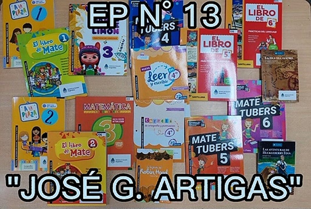 LIBROS PARA APRENDER. EP N° 13.
