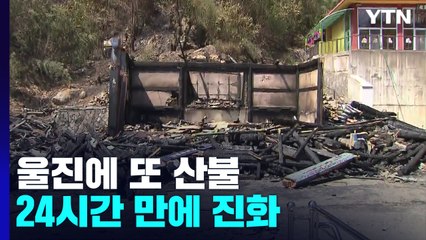 울진에 또 산불...민간 재산 태우고 24시간 만에 진화 / YTN