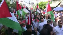 مسيرة فلسطينية في رام الله للتنديد بـ