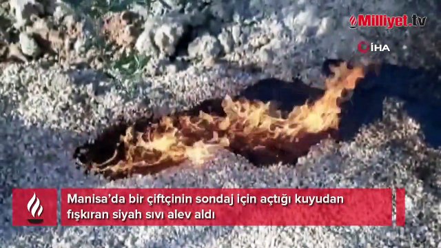 Su kuyusu için sondaj yaptılar! Petrole benzeyen siyah su şaşkınlık yarattı