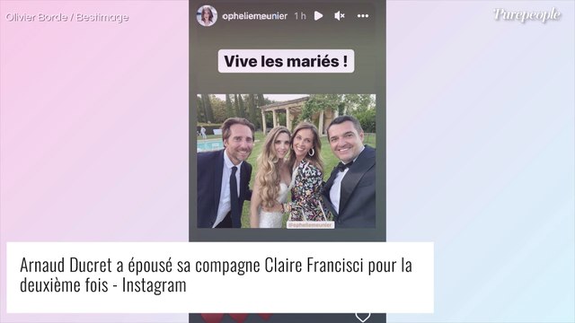 Arnaud Ducret s'est marié à Claire Francisci ! La danseuse divine dans sa robe sirène
