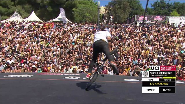 Kio Hayakawa | 1st place - UCI BMX Freestyle Flatland World Cup Men Final | #FISEMontpellier 2022