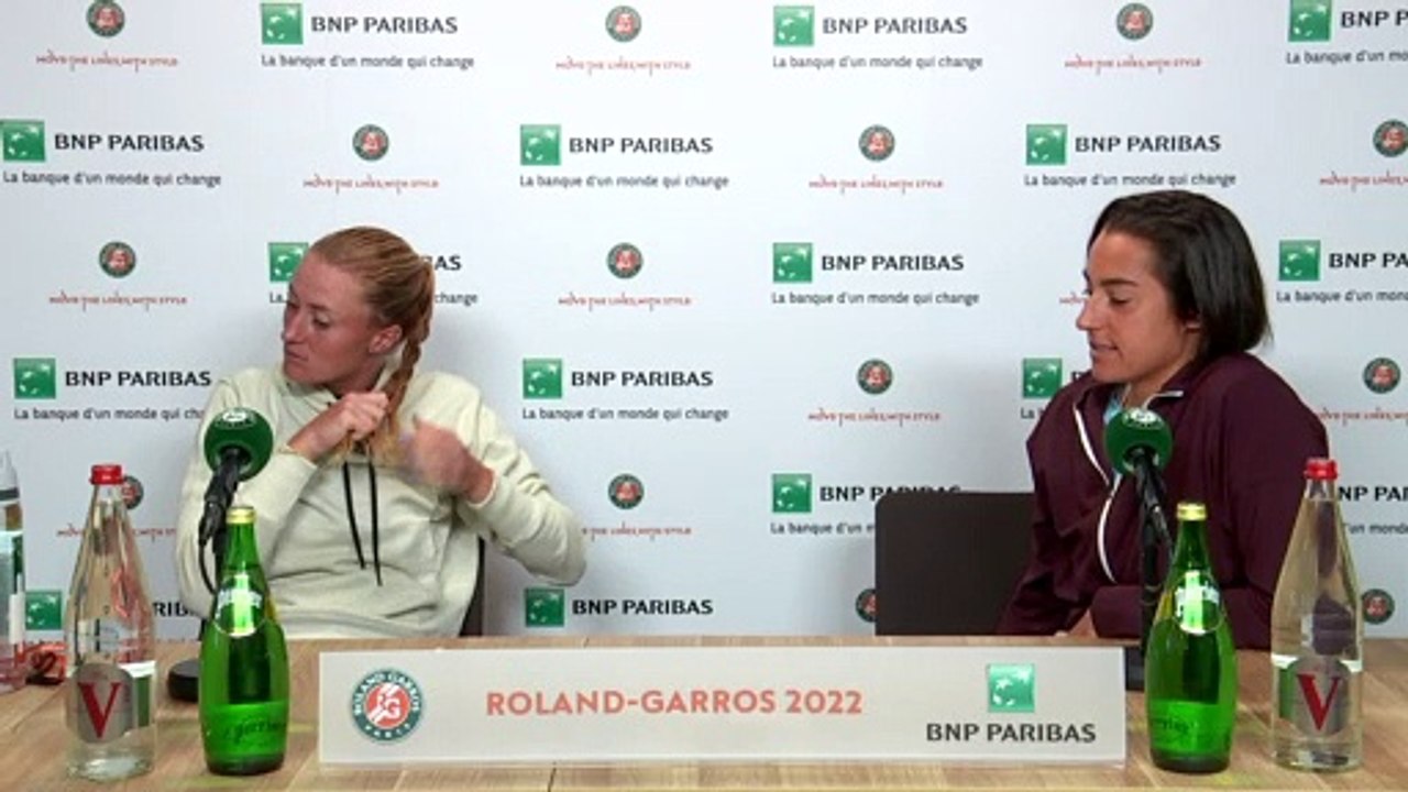 Roland-Garros 2022 - Caroline Garcia et Kristina Mladenovic : "Les choses commencent à être un peu plus intéressantes et on souhaite continuer de cette façon-là"