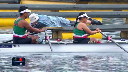 2022 World Rowing Cup I - Belgrade, Serbia - PR2 Mixed Double Sculls (PR2 MIX2x) A-final