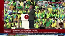 Erdoğan fetih şöleninde meydan okudu! “Son nefesimize kadar buradayız, kimin kaçıp gavurun kılıcını çalacağını göreceğiz”