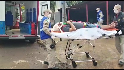 Homem fica ferido ao ser agredido pela companheira no XIV de Novembro
