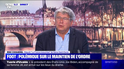 Stade de France: "Je n'ai vu aucune agressivité de la part des supporters", affirme Éric Coquerel