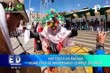 En medio de algarabía y orgullo, Huari celebra su 201 aniversario a lo grande